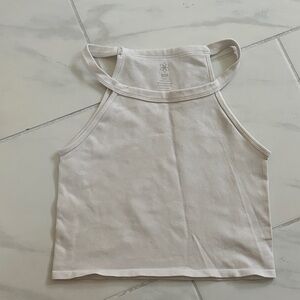 Aura Cream Halter Tank Top